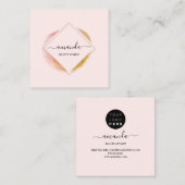 Professional Frame Beauty Studio Logo Makeup Body Vierkante Visitekaartje (Voorkant / Achterkant)