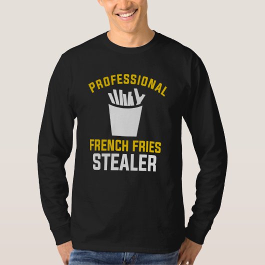 Professional French Fries Stealer Fitness Workout T-shirt (Voorkant)