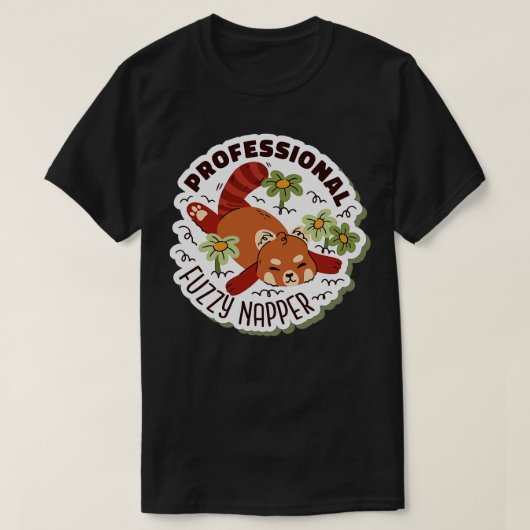 Professional Fuzzy Napper Red Panda T-shirt (Design voorkant)