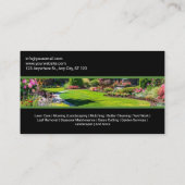 Professional Garden Services Grass Lawn Care Visitekaartje (Achterkant)