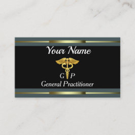 Professional General Practitioner Gold en Black Visitekaartje