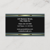 Professional General Practitioner Gold en Black Visitekaartje (Achterkant)