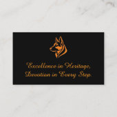 Professional German Shepherd Kennel Business Card Visitekaartje (Achterkant)