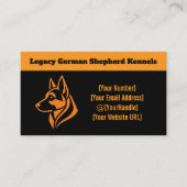 Professional German Shepherd Kennel Business Card Visitekaartje (Voorkant)