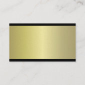Professional Glamoureuze Gold Plain Pearl Luxury Visitekaartje (Achterkant)