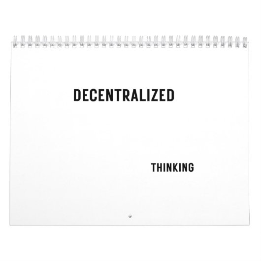 Professional Goal Planning Decentralized Thinking  Kalender (Hoes)