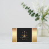 Professional Gold-advocaat & advocaat Visitekaartje (Staand voorkant)