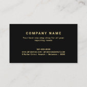 Professional Gold Auto Repair Tools Handyman Visitekaartje (Achterkant)