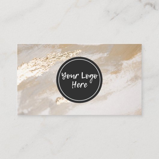 Professional Gold beige Visitekaartje voor schilde (Achterkant)