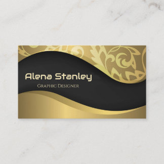 Professional Gold Black Classy Visitekaartje