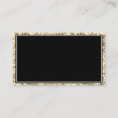 Professional Gold Black Glitter Lijst Logo Gold Visitekaartje (Achterkant)