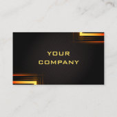 Professional Gold Black Visitekaartje Kies lettert (Achterkant)