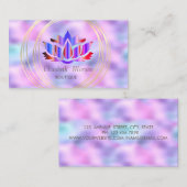 Professional Gold Circles Lotus Holographic Visitekaartje (Voorkant / Achterkant)