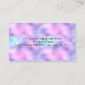 Professional Gold Circles Lotus Holographic Visitekaartje (Achterkant)