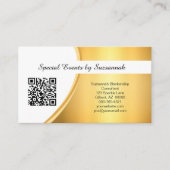 Professional Gold Custom Photo QR Code Visitekaartje (Voorkant)