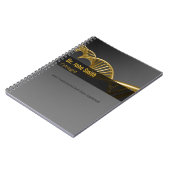 Professional Gold DNA Strand Luxury Medical Notitieboek (Linkerzijde)