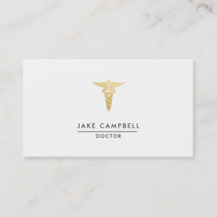 Professional Gold Doctor Medicinal Symbool Visitekaartje