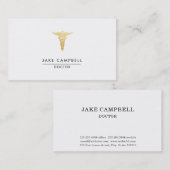 Professional Gold Doctor Medicinal Symbool Visitekaartje (Voorkant / Achterkant)