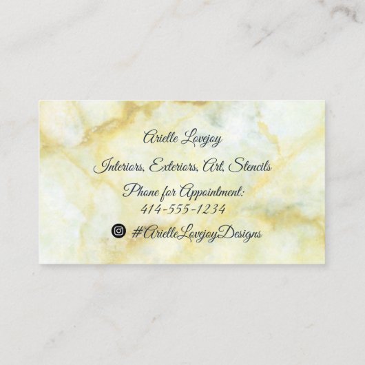 Professional Gold- en marinesultaat Visitekaartje (Achterkant)