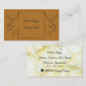 Professional Gold- en marinesultaat Visitekaartje (Voorkant / Achterkant)