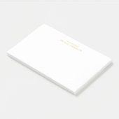 Professional Gold en wit Post-it® Notes (Schuin)