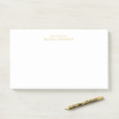 Professional Gold en wit Post-it® Notes (Op bureau)