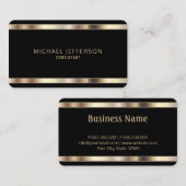 Professional Gold en zwart Visitekaartje (Voorkant / Achterkant)