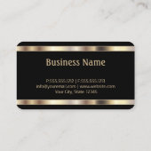 Professional Gold en zwart Visitekaartje (Achterkant)