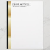 Professional Gold en zwarte briefhoofd (Voorkant)