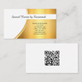Professional Gold FlareCustom QR-code Visitekaartje (Voorkant / Achterkant)