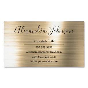 Professional Gold Foil Modern Magnetisch Visitekaartje