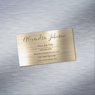 Professional Gold Foil Modern Magnetisch Visitekaartje