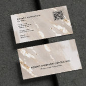 Professional Gold Foil QR Code & Social Media Visitekaartje
