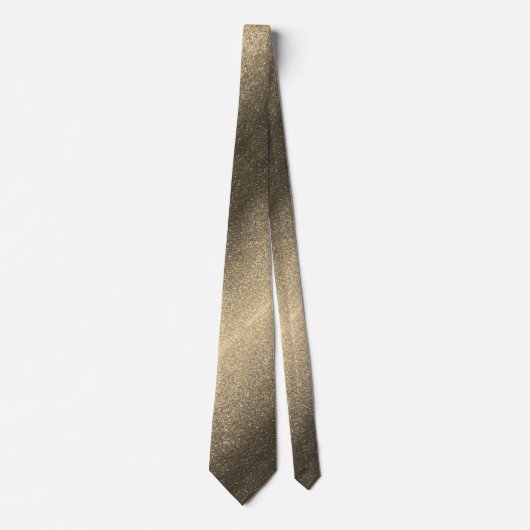 Professional Gold Glitter Ombre Sparkle Groom Stropdas (Voorkant)