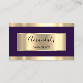 Professional Gold Hairdresser Event Planner Lash Visitekaartje