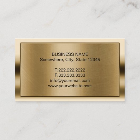 Professional Gold House Logo Real Estate Realtor Visitekaartje (Achterkant)