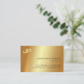 Professional Gold Light Shadow Artistic Luxe Visitekaartje (Staand voorkant)
