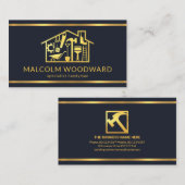 Professional Gold Lines Construction Home Visitekaartje (Voorkant / Achterkant)