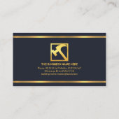 Professional Gold Lines Construction Home Visitekaartje (Achterkant)