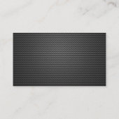 Professional Gold Logo Dark Metal Chauffeur Visitekaartje (Achterkant)