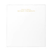 Professional Gold Notitieblok (Voorkant)