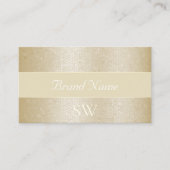 Professional Gold Pearl Shimmery Snake Monogram Visitekaartje (Voorkant)