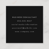 Professional Gold Polka Dots Vierkante Visitekaartje (Achterkant)