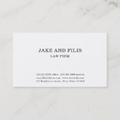 Professional Gold Scales Attorney Law Firma Visitekaartje (Achterkant)