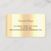 Professional, Gold Stars, whisky, cupcake, koken Visitekaartje (Achterkant)