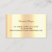 Professional, Gold Stars, whisky, holografisch kok Visitekaartje (Achterkant)