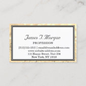 Professional Gold White Lijst Logo VIP Visitekaartje (Achterkant)