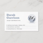 Professional Golf Trainer | INITIALEN Visitekaartje (Voorkant)