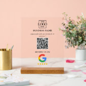 Professional Google Reviews QR Code Business Logo Acryl Bord (Huwelijk)