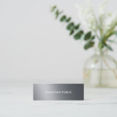 Professional Graceful Black White Modern Elegant Mini Visitekaartje (Staand voorkant)